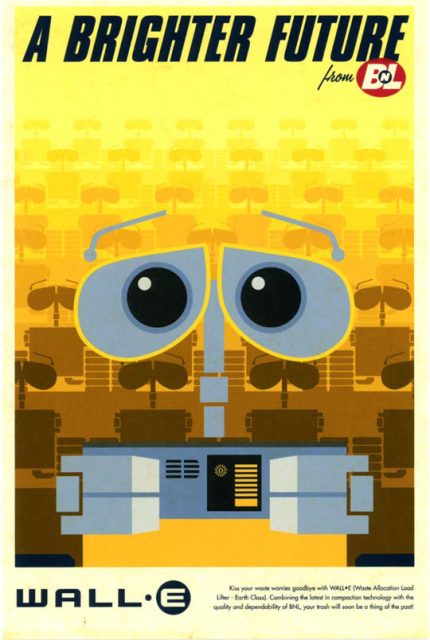 WALL-E - Photos et affiches. 27 Affiche Poster de WALL-E Pixar 2008