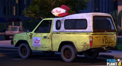 Les clins d&rsquo;œil du camion Pizza Planet.