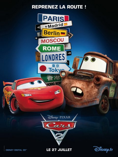 Cars 2 - Photos et affiches. 2 Affiche Poster de Cars 2 Pixar 2011
