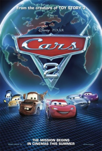 Cars 2 - Photos et affiches. 6 Affiche Poster de Cars 2 Pixar 2011