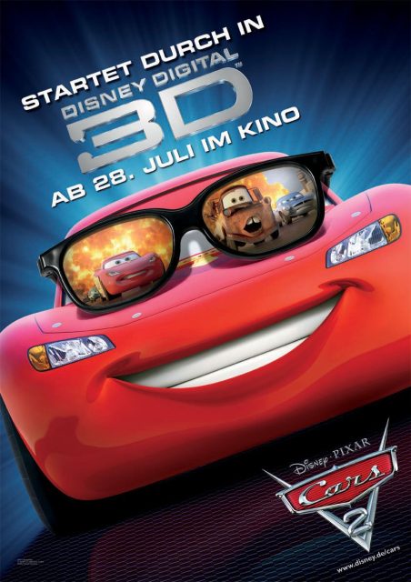 Cars 2 - Photos et affiches. 16 Affiche Poster de Cars 2 Pixar 2011