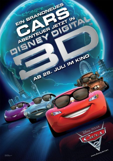 Cars 2 - Photos et affiches. 15 Affiche Poster de Cars 2 Pixar 2011