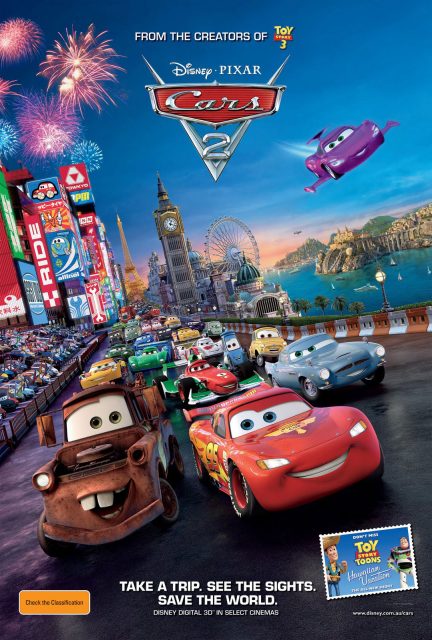 Cars 2 - Photos et affiches. 13 Affiche Poster de Cars 2 Pixar 2011