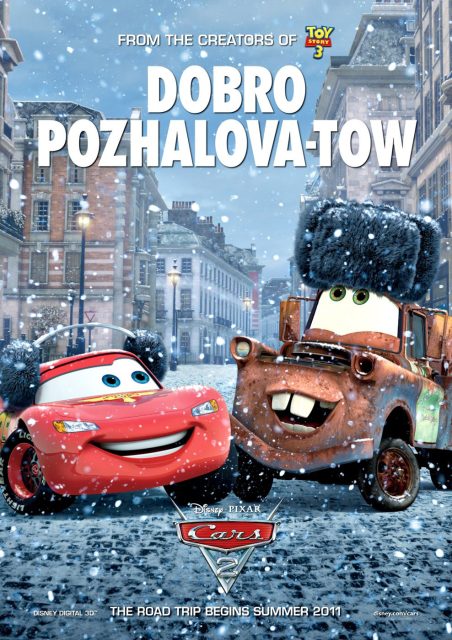 Cars 2 - Photos et affiches. 28 Affiche Poster de Cars 2 Pixar 2011