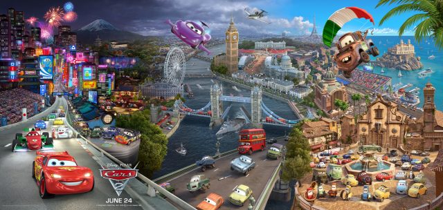Cars 2 - Photos et affiches. 23 Affiche Poster de Cars 2 Pixar 2011