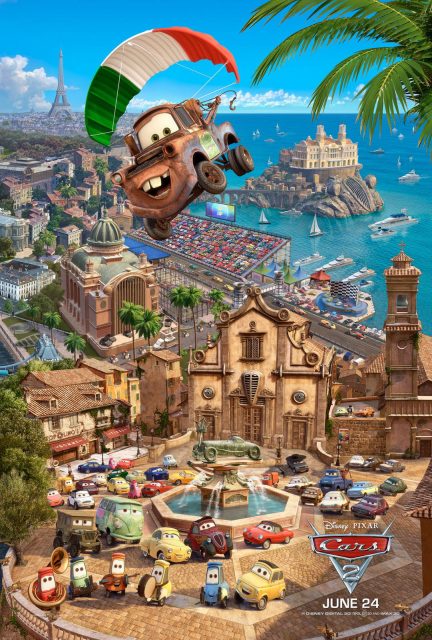 Cars 2 - Photos et affiches. 21 Affiche Poster de Cars 2 Pixar 2011