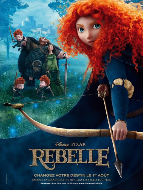 Rebelle - Photos et affiches. 4 Affiche Poster de Rebelle Brave Pixar 2012