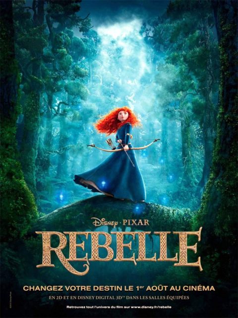 Rebelle. 1 Affiche Poster de Rebelle Brave Pixar 2012