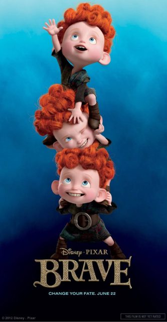 Rebelle - Photos et affiches. 9 Affiche Poster de Rebelle Brave Pixar 2012