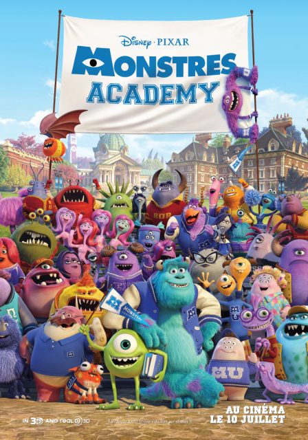Monstres Academy - Photos et affiches. 2 Affiche Poster de Monstres Academy Monsters University Pixar 2013