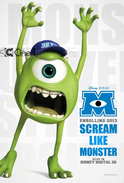 Monstres Academy - Photos et affiches. 27 Affiche Poster de Monstres Academy Monsters University Pixar 2013