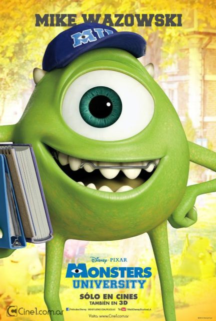 Monstres Academy - Photos et affiches. 38 Affiche Poster de Monstres Academy Monsters University Pixar 2013