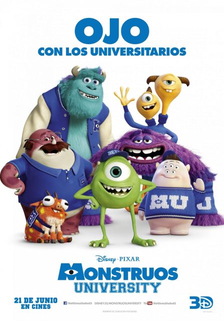 Monstres Academy - Photos et affiches. 45 Affiche Poster de Monstres Academy Monsters University Pixar 2013