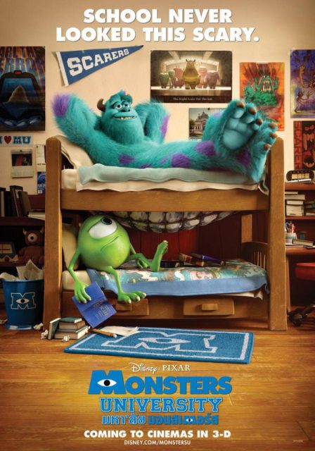 Monstres Academy - Photos et affiches. 22 Affiche Poster de Monstres Academy Monsters University Pixar 2013