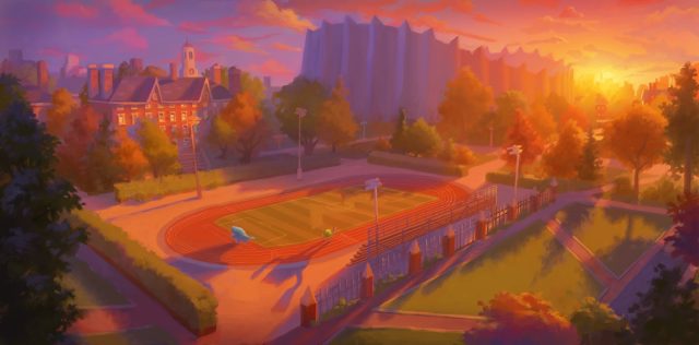 Monstres Academy - Photos et affiches. 91 Concept art de Monstres Academy Monsters University Pixar 2013
