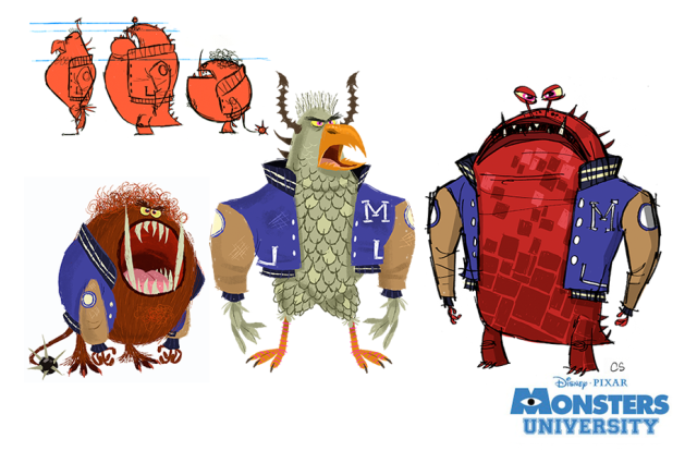 Monstres Academy - Photos et affiches. 100 Concept art de Monstres Academy Monsters University Pixar 2013