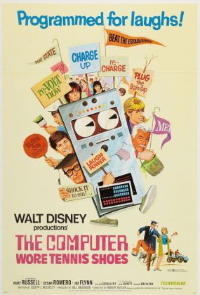 walt disney company walt disney pictures affiche ordinateur folie poster computer wore tennis shoes