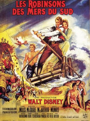 walt disney company walt disney pictures affiche robinsons mers sud poster swiss family robinson