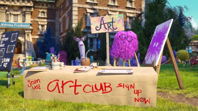 Le club d'art - Personnage - Monstres Academy. 1 art club personnage character monstres academy monsters university disney pixar