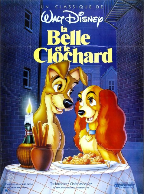 La Belle et le Clochard - Photos et affiches. 4 Affiche La belle et le clochard Disney Poster Lady and the tramp