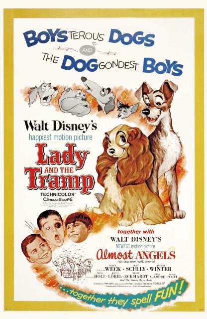 La Belle et le Clochard - Photos et affiches. 12 Affiche La belle et le clochard Disney Poster Lady and the tramp