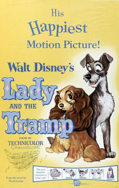 La Belle et le Clochard - Photos et affiches. 10 Affiche La belle et le clochard Disney Poster Lady and the tramp