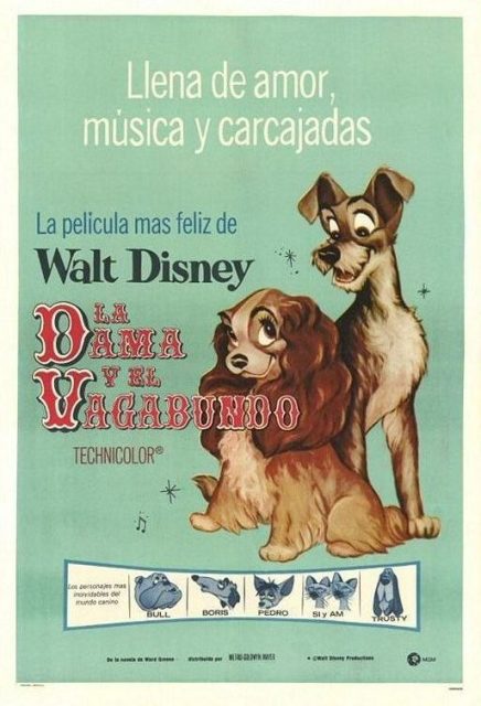 La Belle et le Clochard - Photos et affiches. 31 Affiche La belle et le clochard Disney Poster Lady and the tramp
