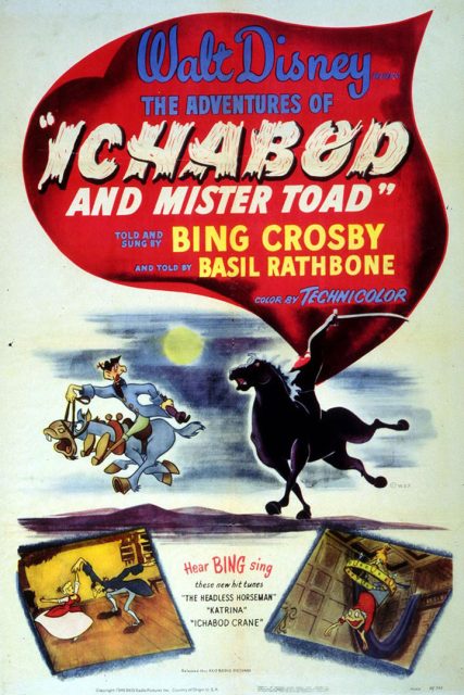 Le crapaud et le maître d'école - Photos et affiches. 2 Affiche Le crapaud et le maître d'école Disney Poster The Adventures of Ichabod and Mr. Toad