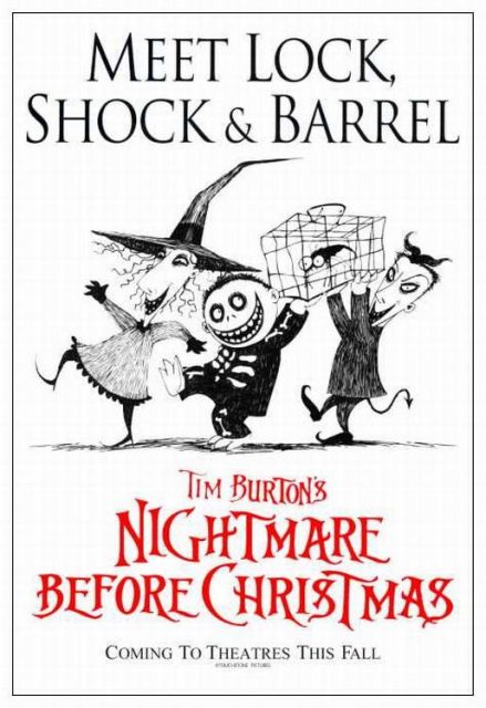 Affiche Poster étrange noel monsieur jack nightmare before christmas disney touchstone