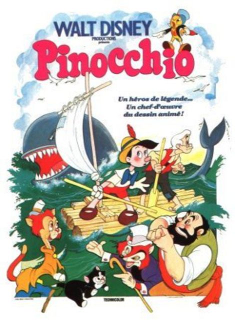 Pinocchio - Photos et affiches. 3 Affiche Poster de Pinocchio 1940