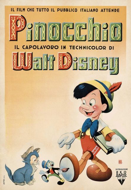 Pinocchio - Photos et affiches. 10 Affiche Poster de Pinocchio 1940
