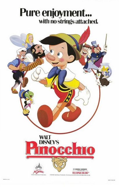 Pinocchio - Photos et affiches. 7 Affiche Poster de Pinocchio 1940