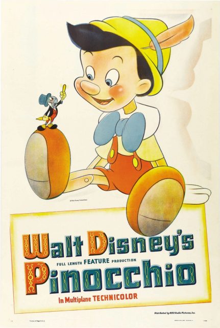 Pinocchio - Photos et affiches. 5 Affiche Poster de Pinocchio 1940