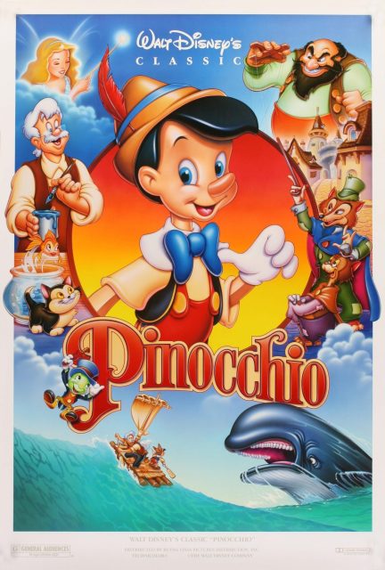 Pinocchio - Photos et affiches. 8 Affiche Poster de Pinocchio 1940