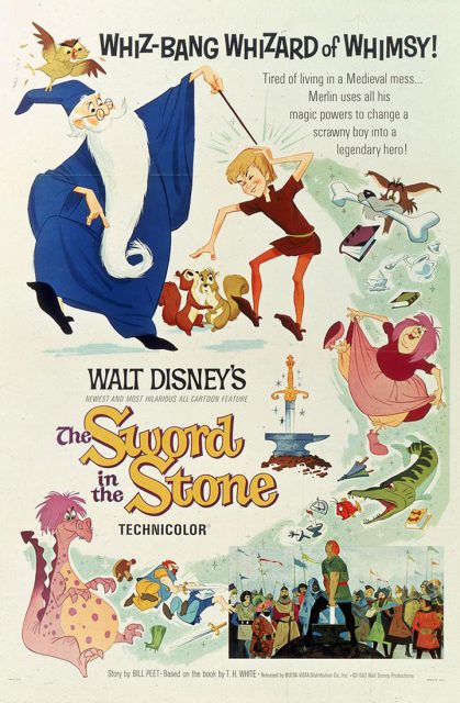 Merlin l'enchanteur - Photos et affiches. 10 Affiche Merlin l'enchanteur Disney Poster The sword in the stone