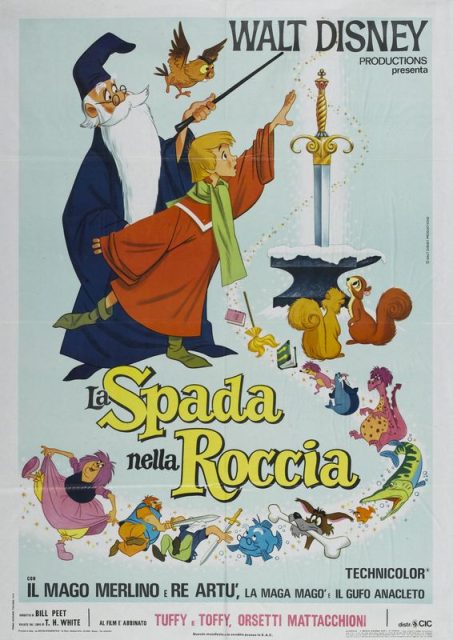 Merlin l'enchanteur - Photos et affiches. 13 Affiche Merlin l'enchanteur Disney Poster The sword in the stone