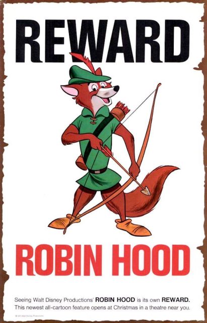 Robin des bois - Photos et affiches. 14 Affiche Robin des bois Disney Poster Hood
