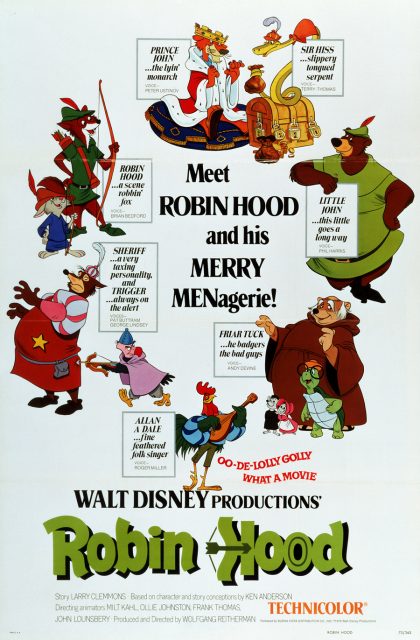 Robin des bois - Photos et affiches. 16 Affiche Robin des bois Disney Poster Hood