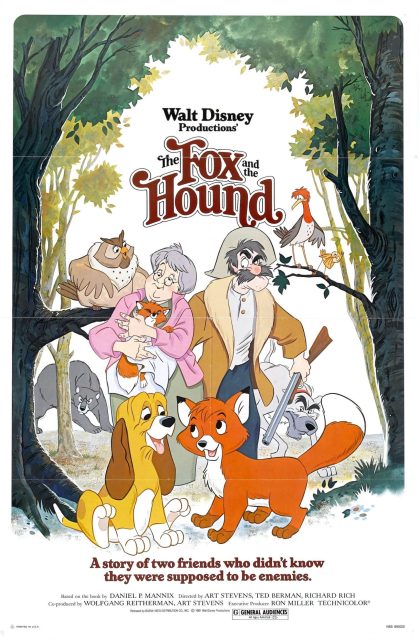Rox et Rouky - Photos et affiches. 4 Affiche Rox Rouky Disney Poster Fox hound