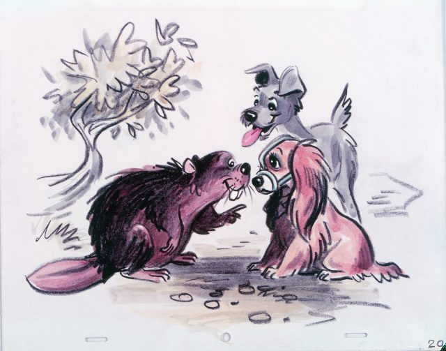 La Belle et le Clochard - Photos et affiches. 58 Artwork Concept art La belle et le clochard Disney Poster Lady and the tramp
