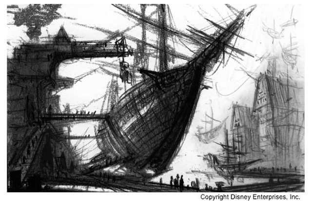 La planète au trésor : un nouvel univers - Photos et affiches. 54 Artwork Concept art La planète au trésor : un nouvel univers Disney Treasure Planet