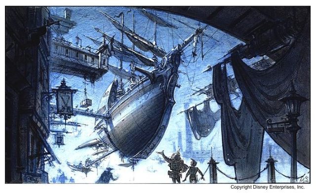 La planète au trésor : un nouvel univers - Photos et affiches. 52 Artwork Concept art La planète au trésor : un nouvel univers Disney Treasure Planet