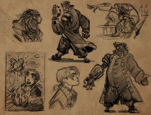 La planète au trésor : un nouvel univers - Photos et affiches. 51 Artwork Concept art La planète au trésor : un nouvel univers Disney Treasure Planet