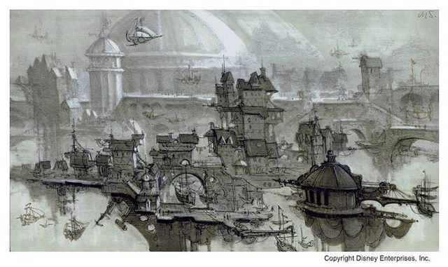 La planète au trésor : un nouvel univers - Photos et affiches. 48 Artwork Concept art La planète au trésor : un nouvel univers Disney Treasure Planet
