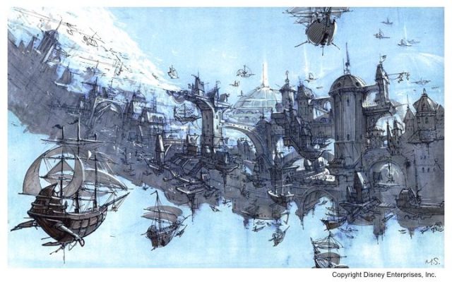 La planète au trésor : un nouvel univers - Photos et affiches. 45 Artwork Concept art La planète au trésor : un nouvel univers Disney Treasure Planet