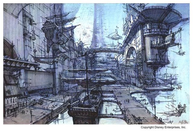 La planète au trésor : un nouvel univers - Photos et affiches. 42 Artwork Concept art La planète au trésor : un nouvel univers Disney Treasure Planet