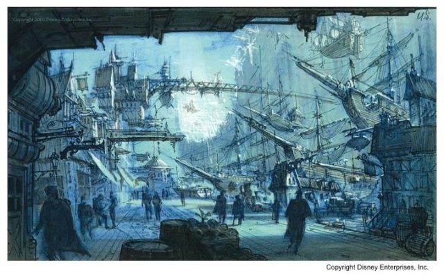 La planète au trésor : un nouvel univers - Photos et affiches. 40 Artwork Concept art La planète au trésor : un nouvel univers Disney Treasure Planet