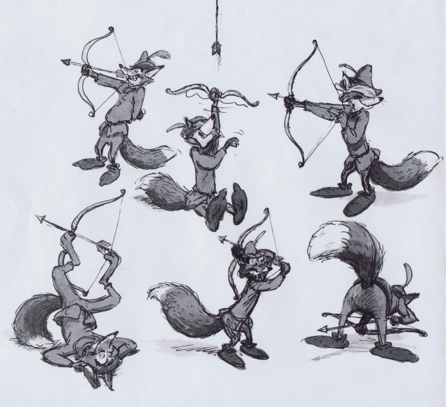 Robin des bois - Photos et affiches. 37 Concept art Artwork Robin des bois Disney Hood