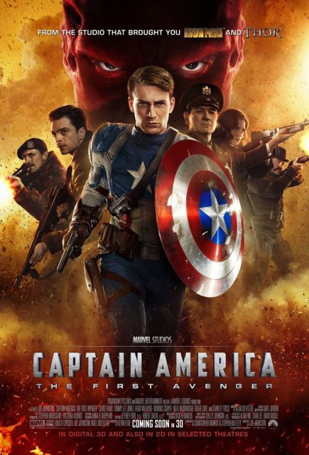 Captain America : First Avenger - Photos et affiches. 4 Affiche Poster Captain America First Avenger Disney marvel
