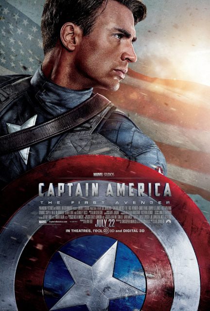 Captain America : First Avenger - Photos et affiches. 3 Affiche Poster Captain America First Avenger Disney marvel